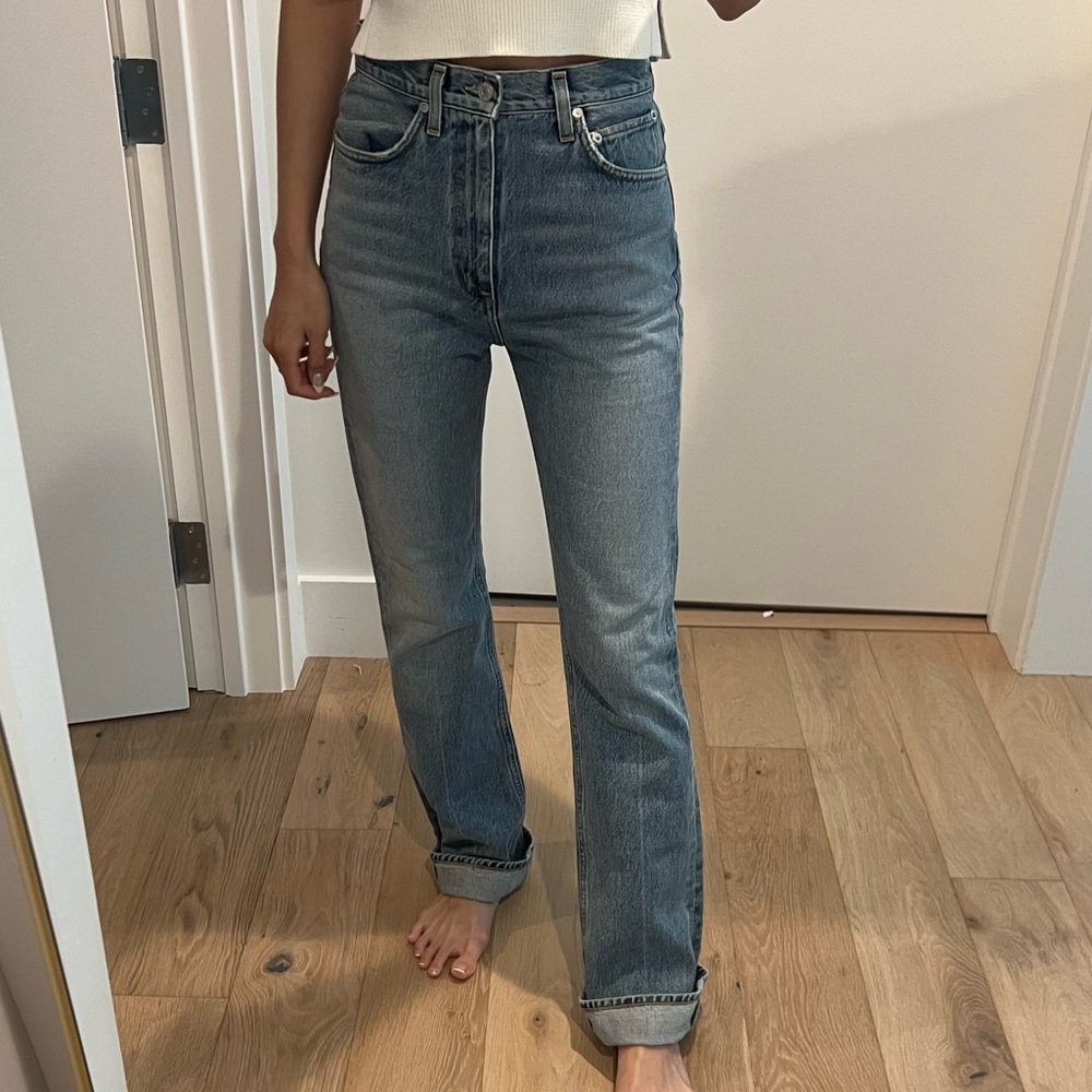 AGOLDE Vintage Hi-Rise Flare Jeans | Size 25 | Worn Once